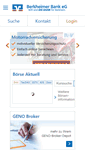 Mobile Screenshot of berkheimer-bank.de